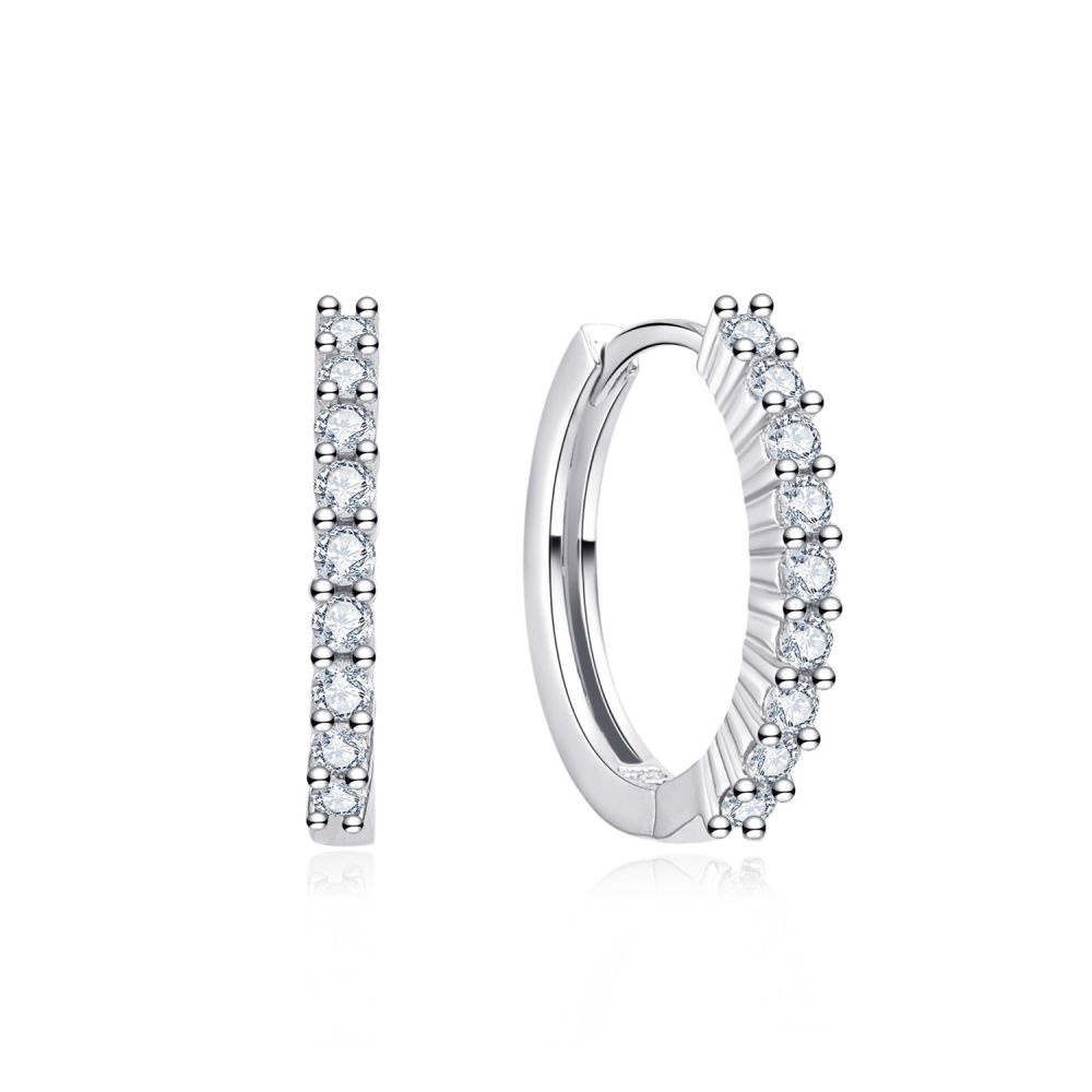 MOISS stříbrné náušnice 16mm